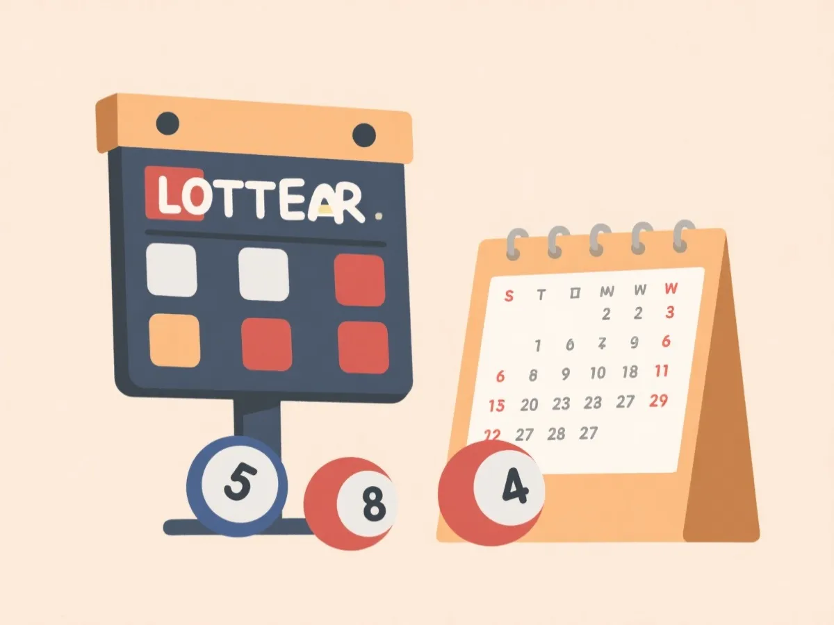 开奖时间与中奖号码信息示意图